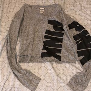 Belly out PINK long sleeve shirt